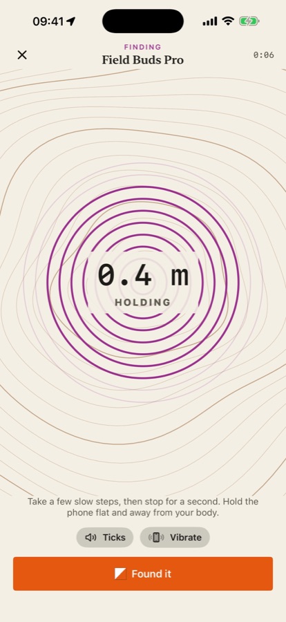 Find My BLE screen 2